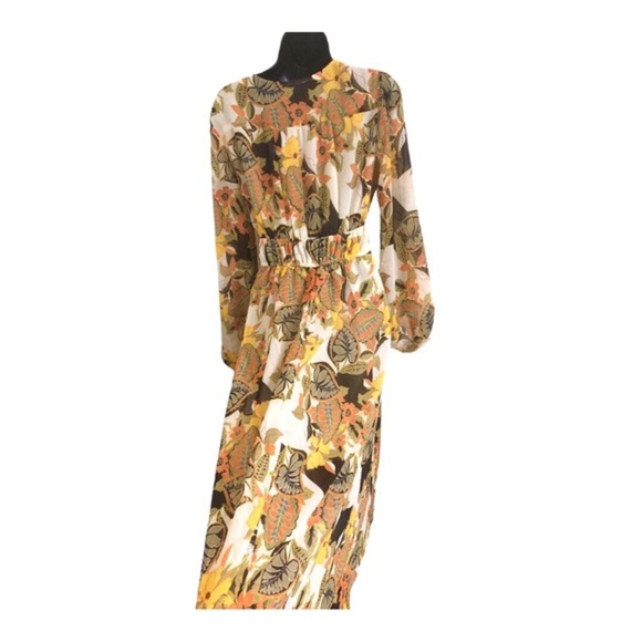 Jessica Simpson Clover fields bonita v-neck empire waist flowy dress size medium - Picture 12 of 15